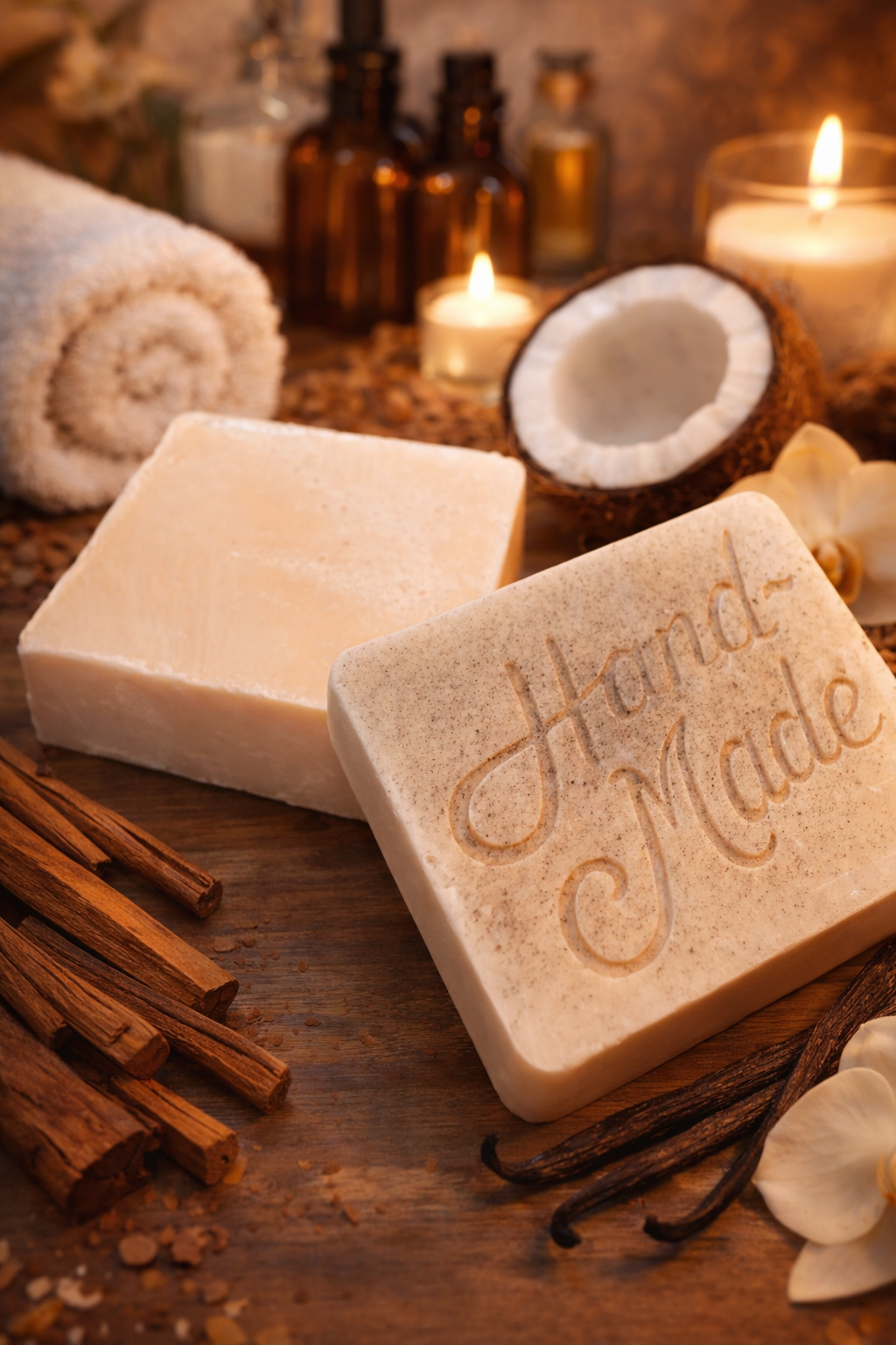 Coconut, Sandalwood and Vanilla Goat Milk Soap