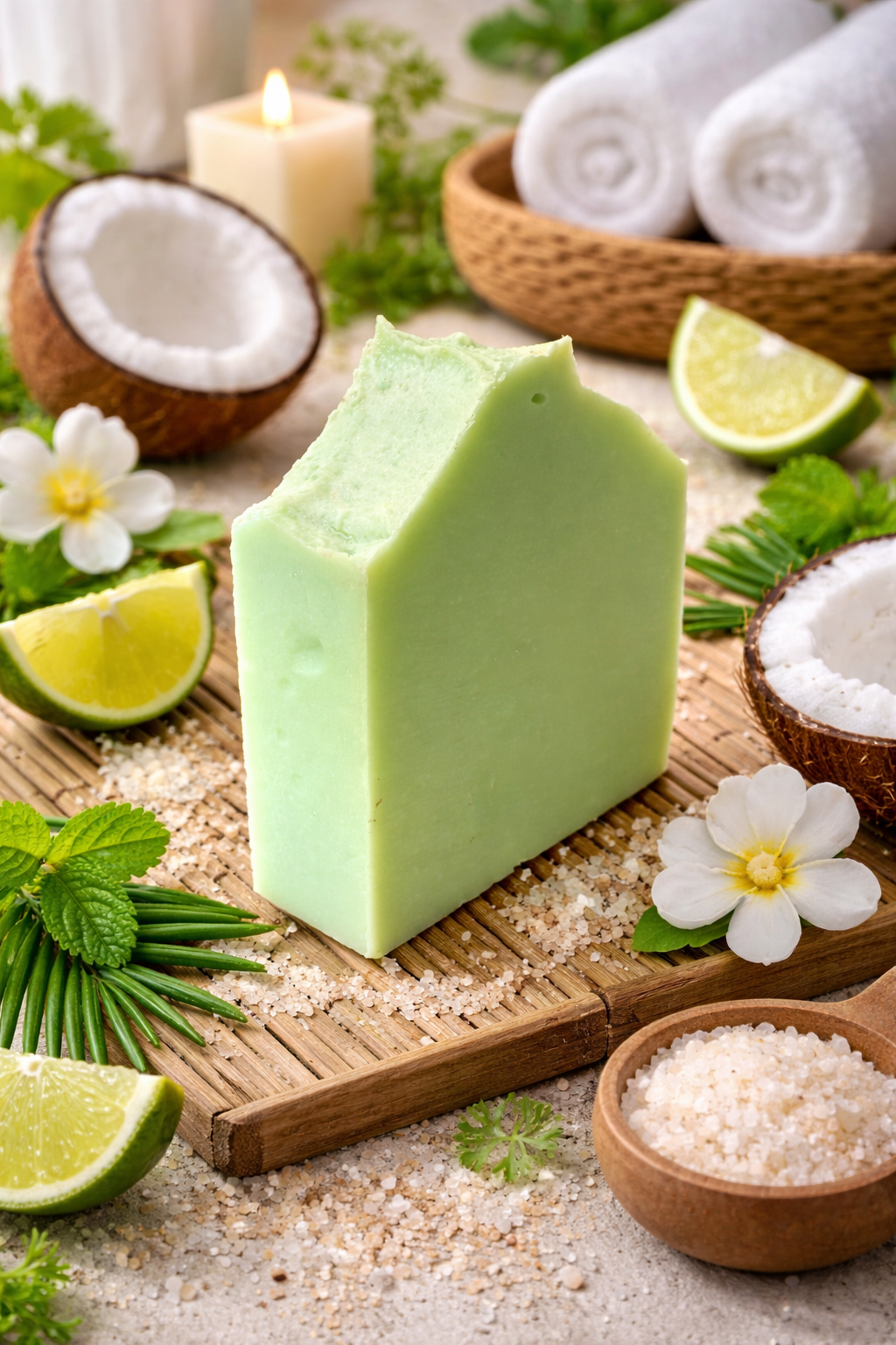 Coconut Lime Cold Processed Soap
